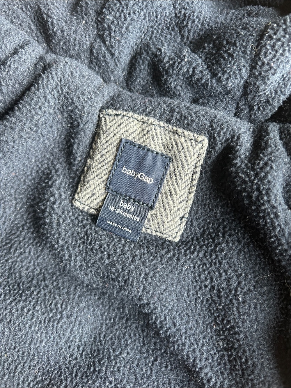 Baby Gap Herringbone Wool Toggle Coat, 18-24M, EUC - Picture 4 of 11